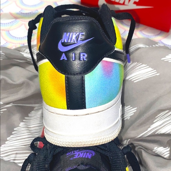 Mens Nike Air Force 1s "tie-dye" - Picture 3 of 4